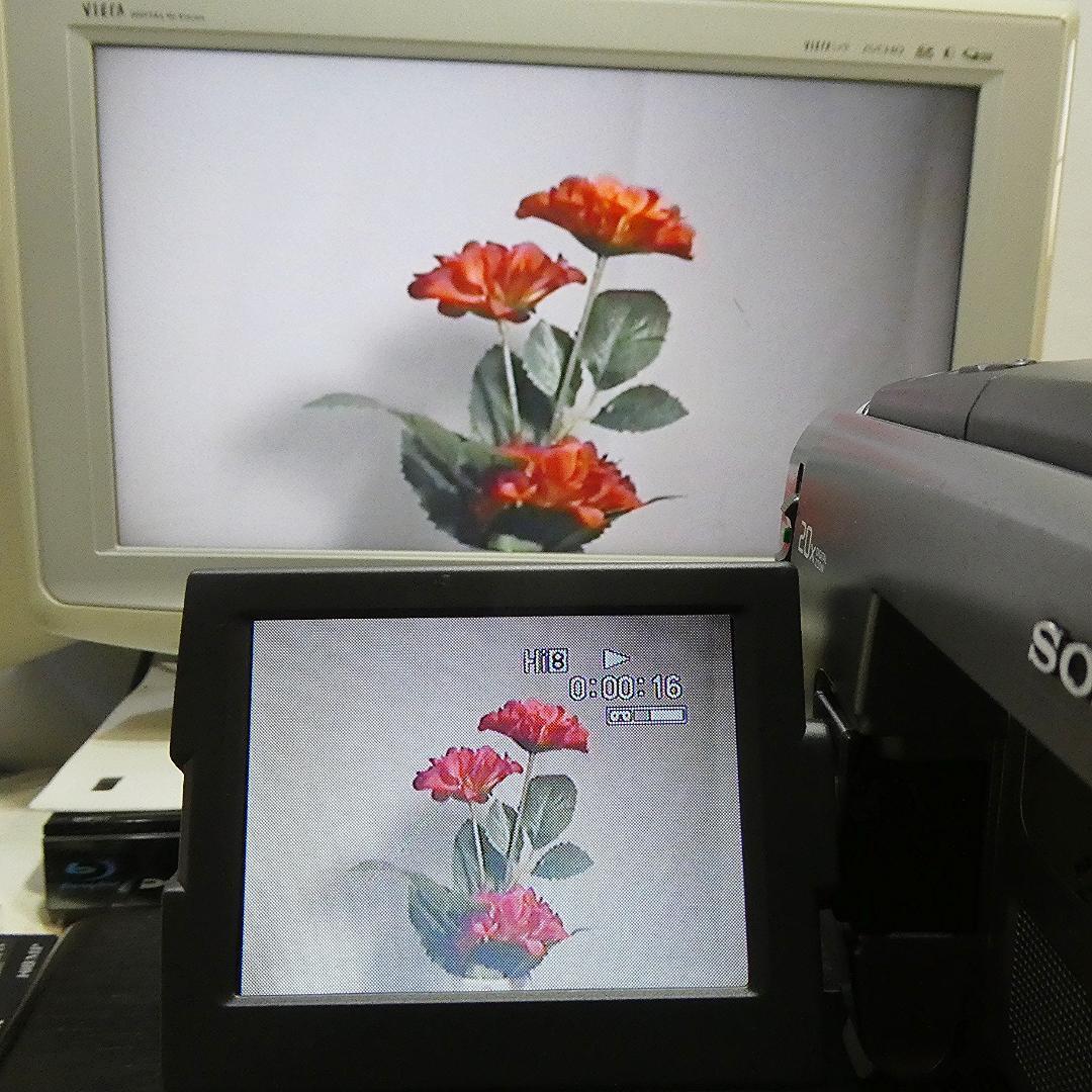 動作良好 Hi8ソニー CCD-TRV90 8ミリビデオカメラ DVD化に最適