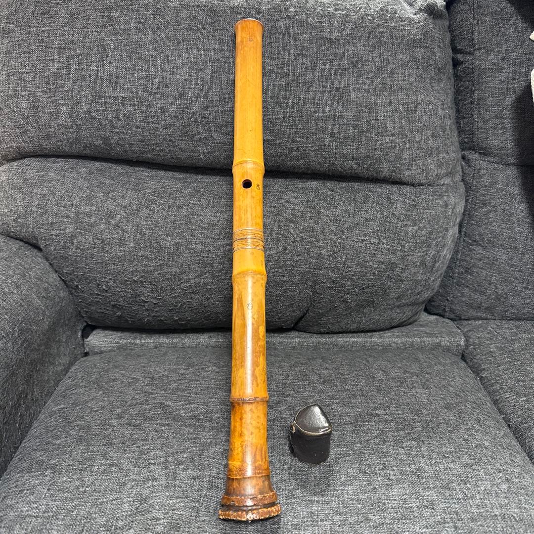 尺八　鹿山銘　2印 55センチ　八寸