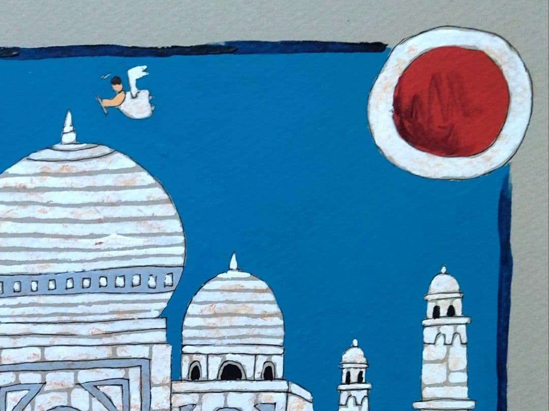 奥村ユズル　水彩画原画　イスタンブールのモスク