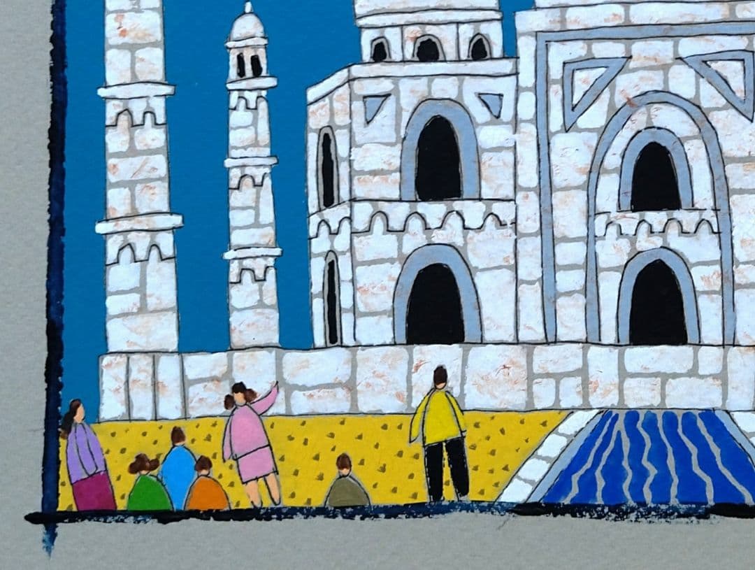 奥村ユズル　水彩画原画　イスタンブールのモスク