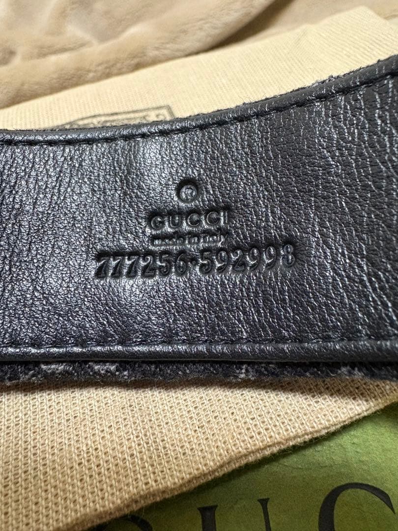 GUCCI グッチ GGキャンバス カチューシャ ブラック 美品