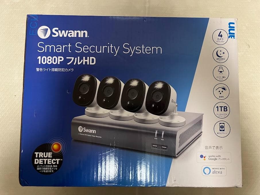 未使用品 スワン Swann 警告ライト搭載防犯カメラ 1080p フルHD