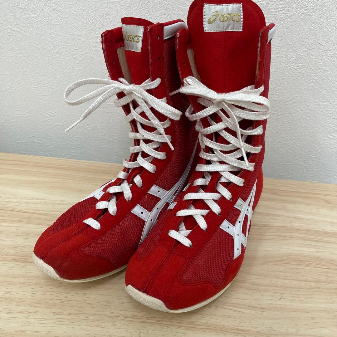 asics ボクシングシューズ レッド　26.5cm