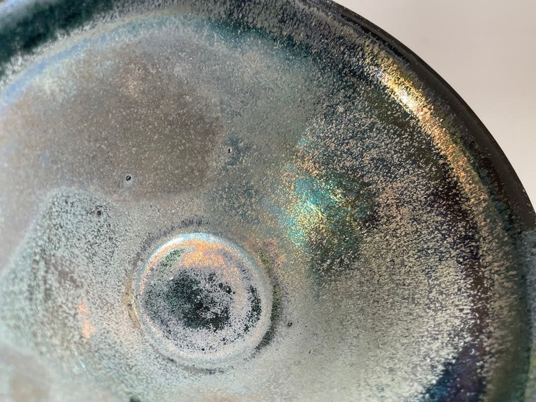 陶芸家　長江惣吉　燿変　天目　錦　茶碗　茶盌　抹茶碗　天目盌　共箱