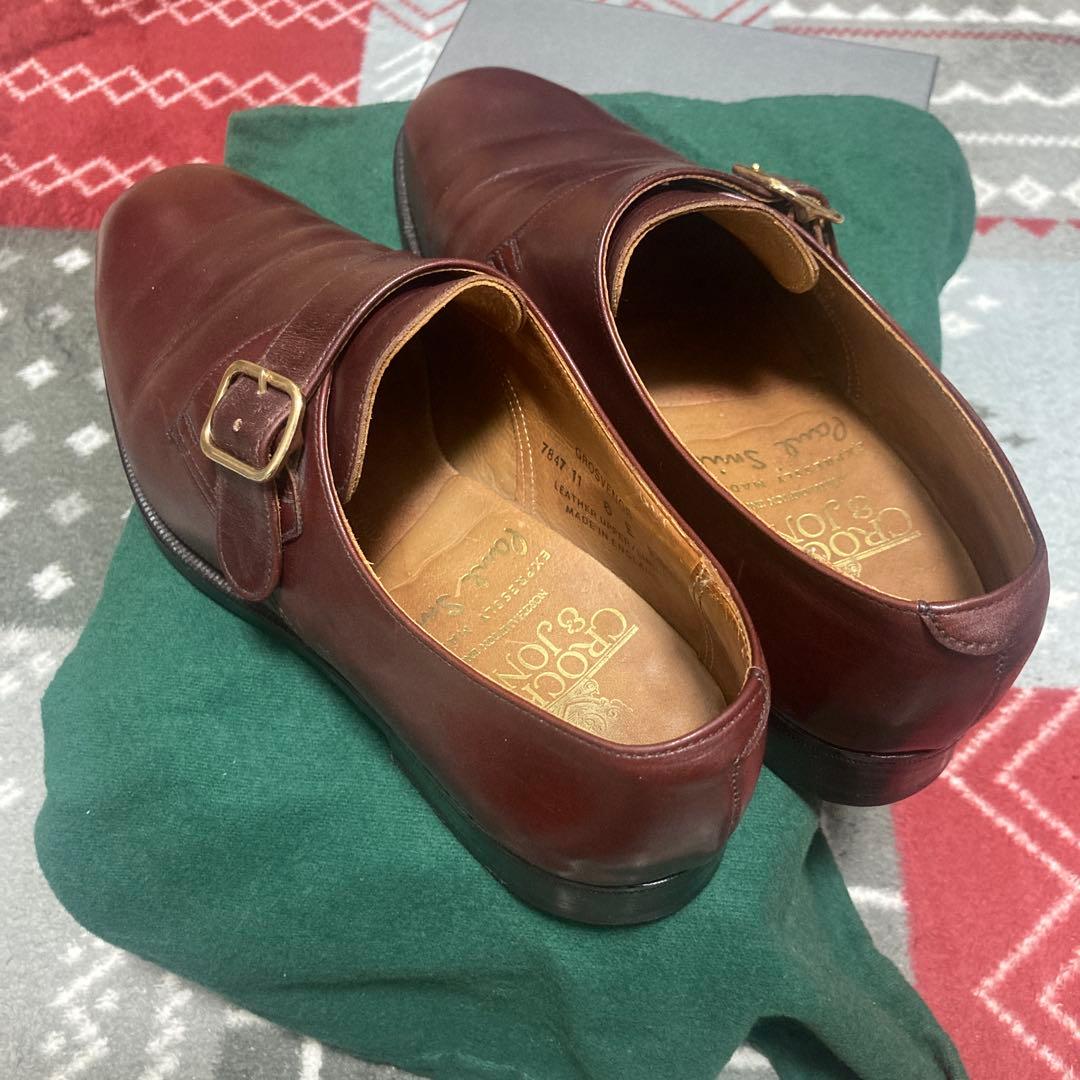 ポールスミス別注クロケットandジョーンズ製シングルモンク