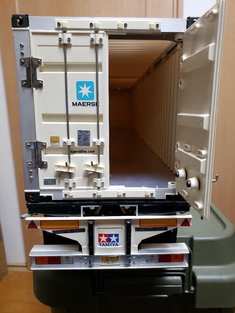 美品　タミヤ1／14 MAERSK コンテナトレーラー ラジコン　海コン