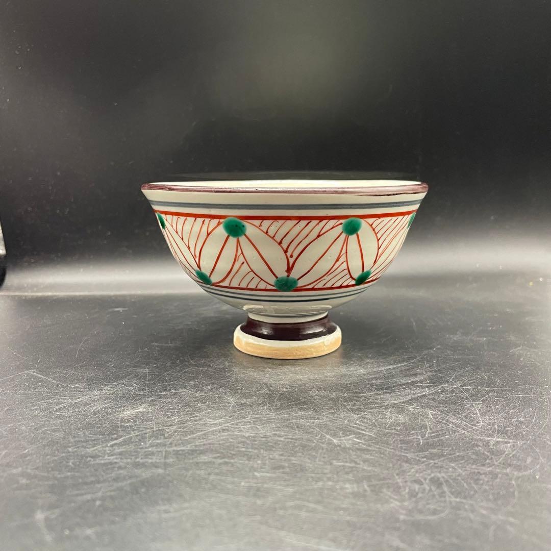 【105】日吉窯 色絵抹茶茶碗 加藤丈佳