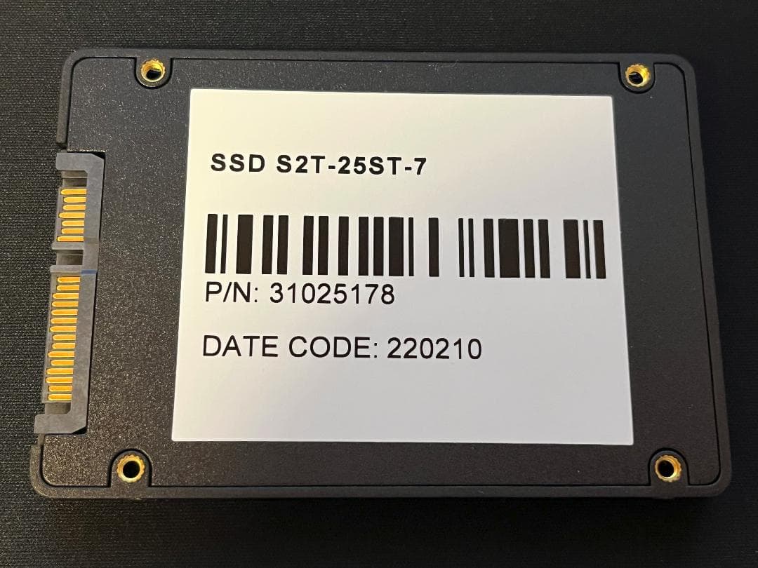 【中古正常品】BUFFALO 2TB SSD SATA S2T-25ST-7