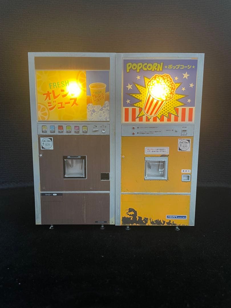 ハセガワ 1/12 レトロ自販機 オレンジジュース ポップコーン