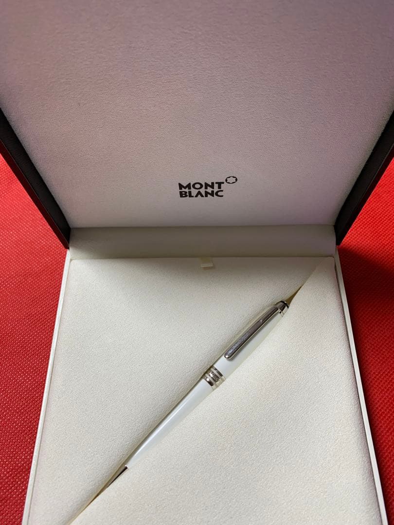 モンブラン マイスターシュテュック ホワイトソリテール クラシック ボールペン