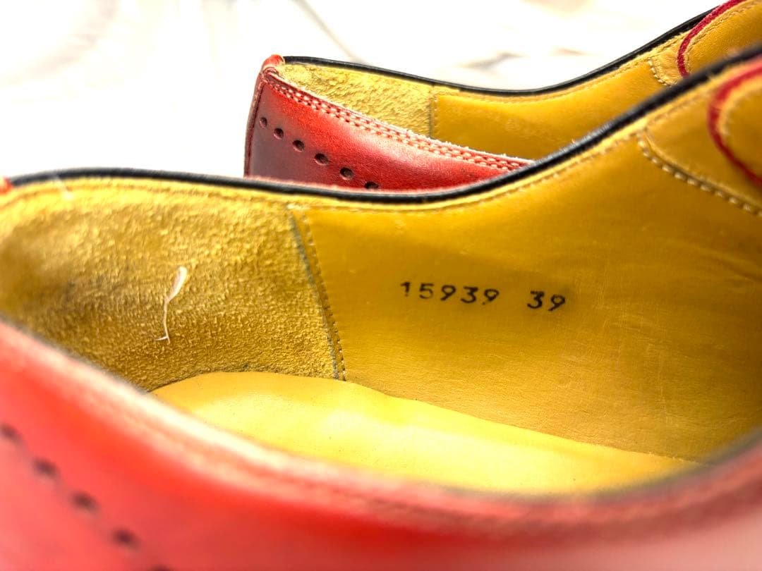 MAGNANNI マグナーニ　プレーントゥ　赤茶　EU39(25相当)