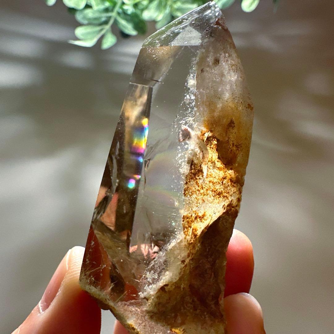 スモーキー　ルチル　ガーデンクォーツ　ルチル　スモーキー　フリーフォーム　透明