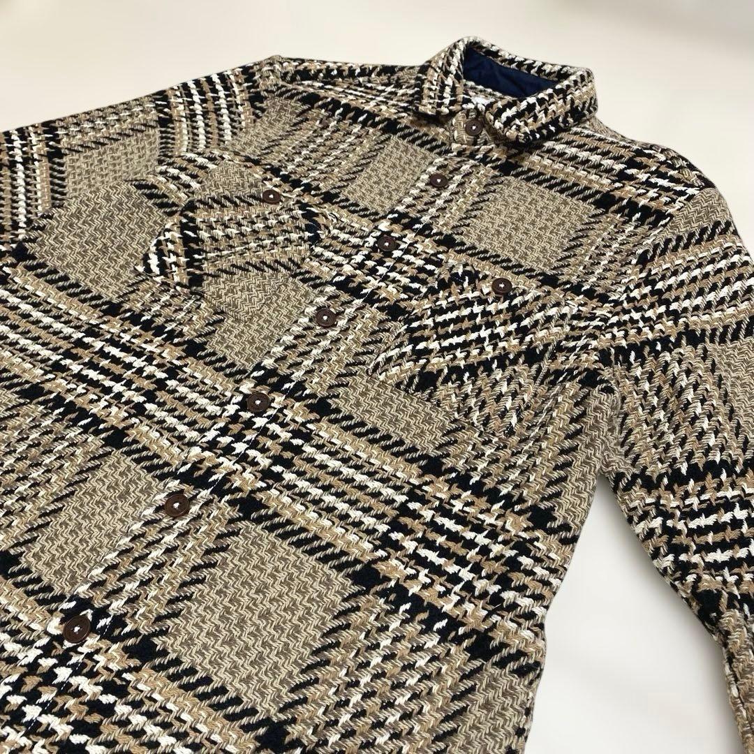美品！wax london ワックスロンドン バスケットチェックシャツ M