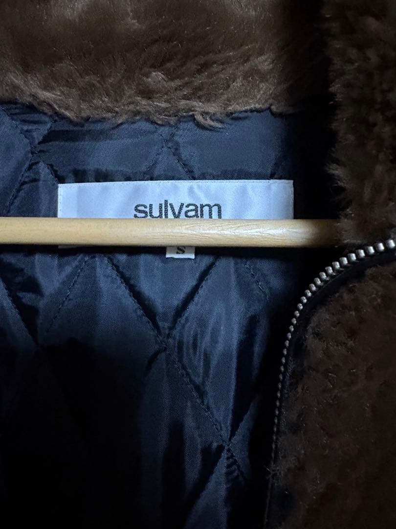 Sulvam フェイクファーブルゾン