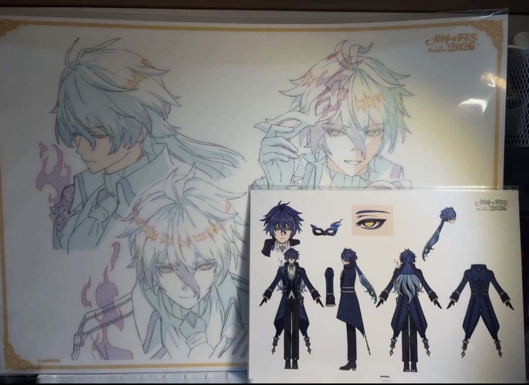 原神 fes 会場限定 vip入場特典 原画 PVCデスクマット フリンズ 2点