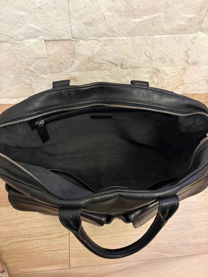 ［超美品］COCOMEISTER ブラックレザー ビジネスバッグ