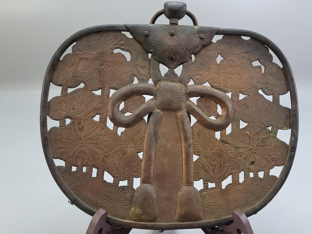 仏教美術 華鬘 古銅 鍍金 装飾