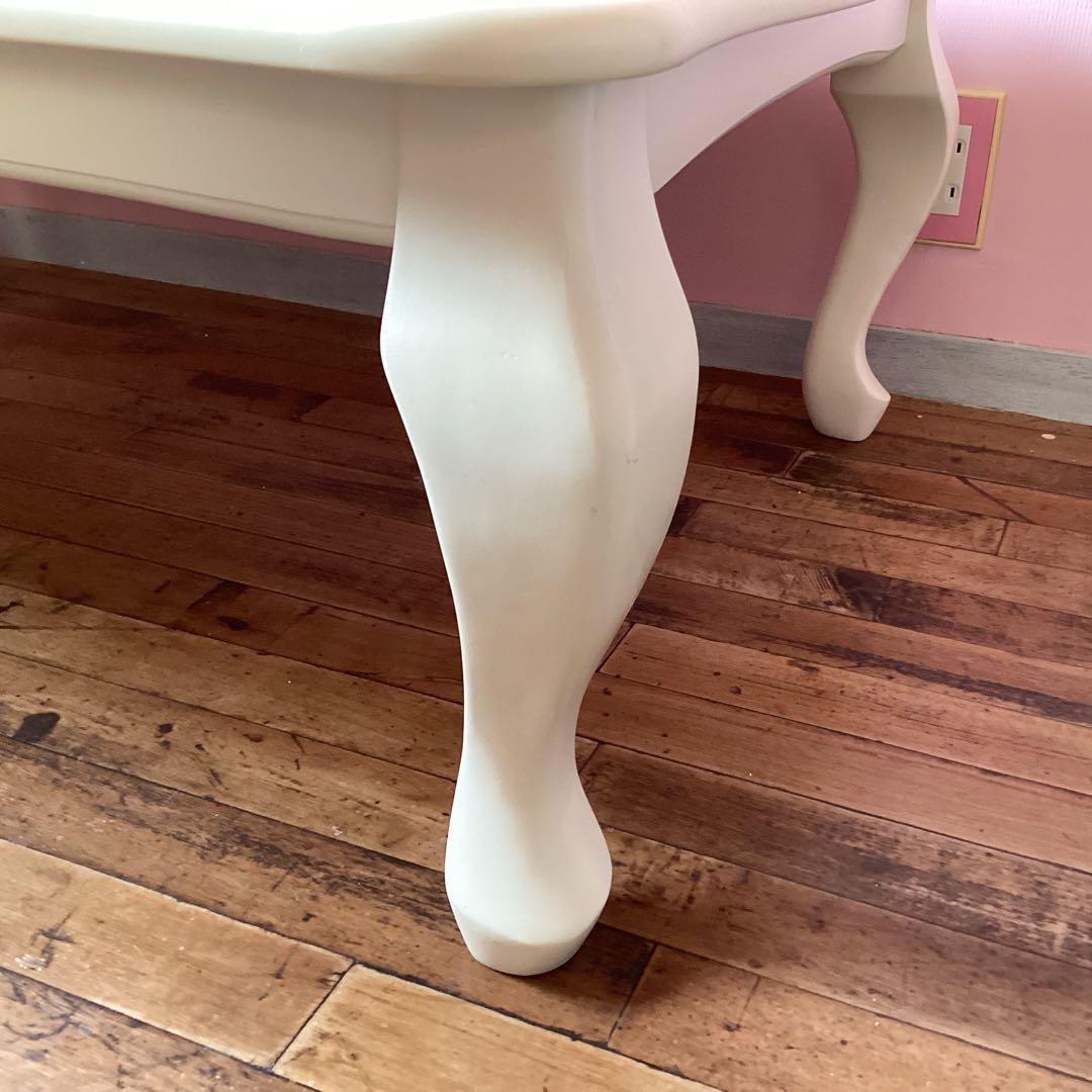 こたつ 猫脚 長方形テーブル 姫系 姫家具 アンティーク風 ねこ脚 猫足