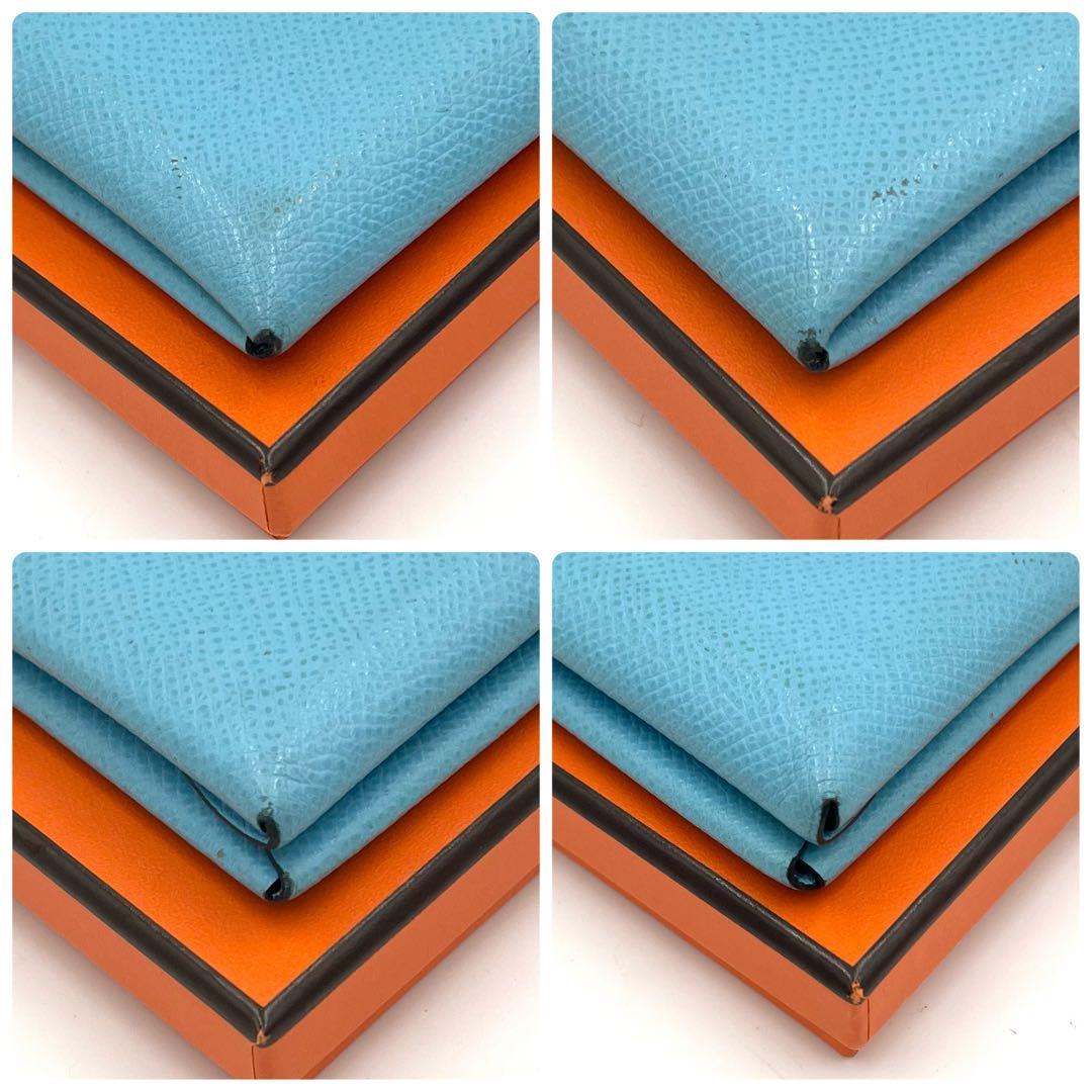 HERMES エルメス カルヴィデュオ ブルー エプソン