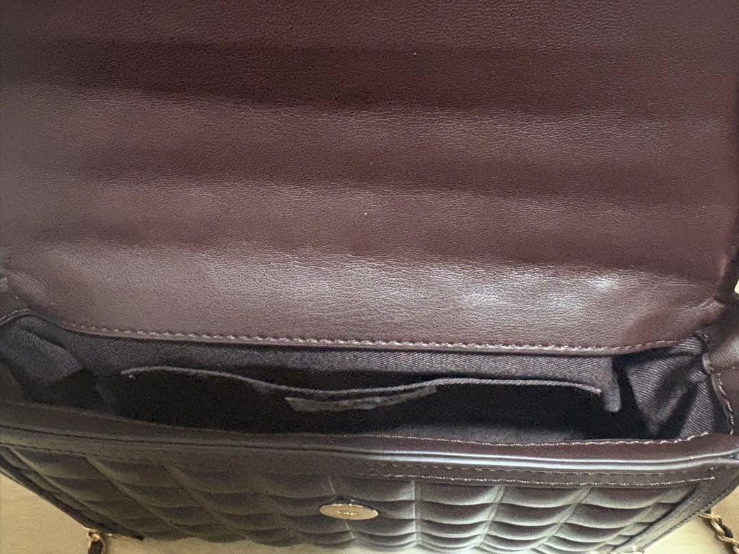 ダーリッチ チョコレートキルトバッグ＆レザーカードケース ブラウン