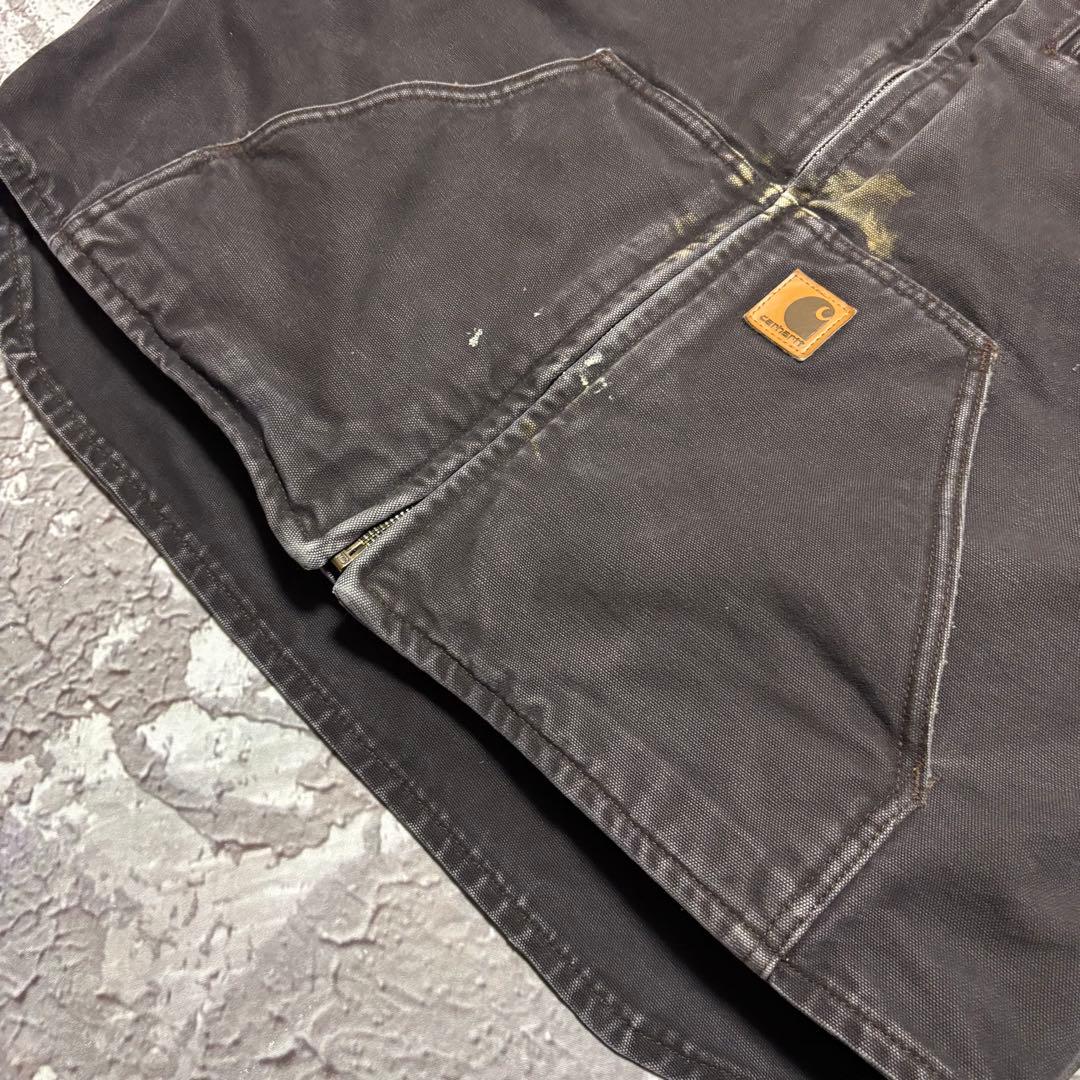 carhartt カーハート ダックベスト 裏ボア ブラウン V33DKB LT