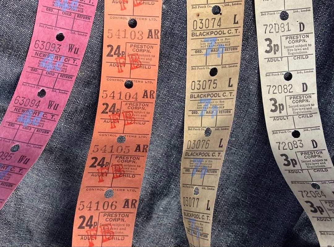 トリッピー・ヴィンテージ包装紙12ｍ&バスチケット50枚×4種×5