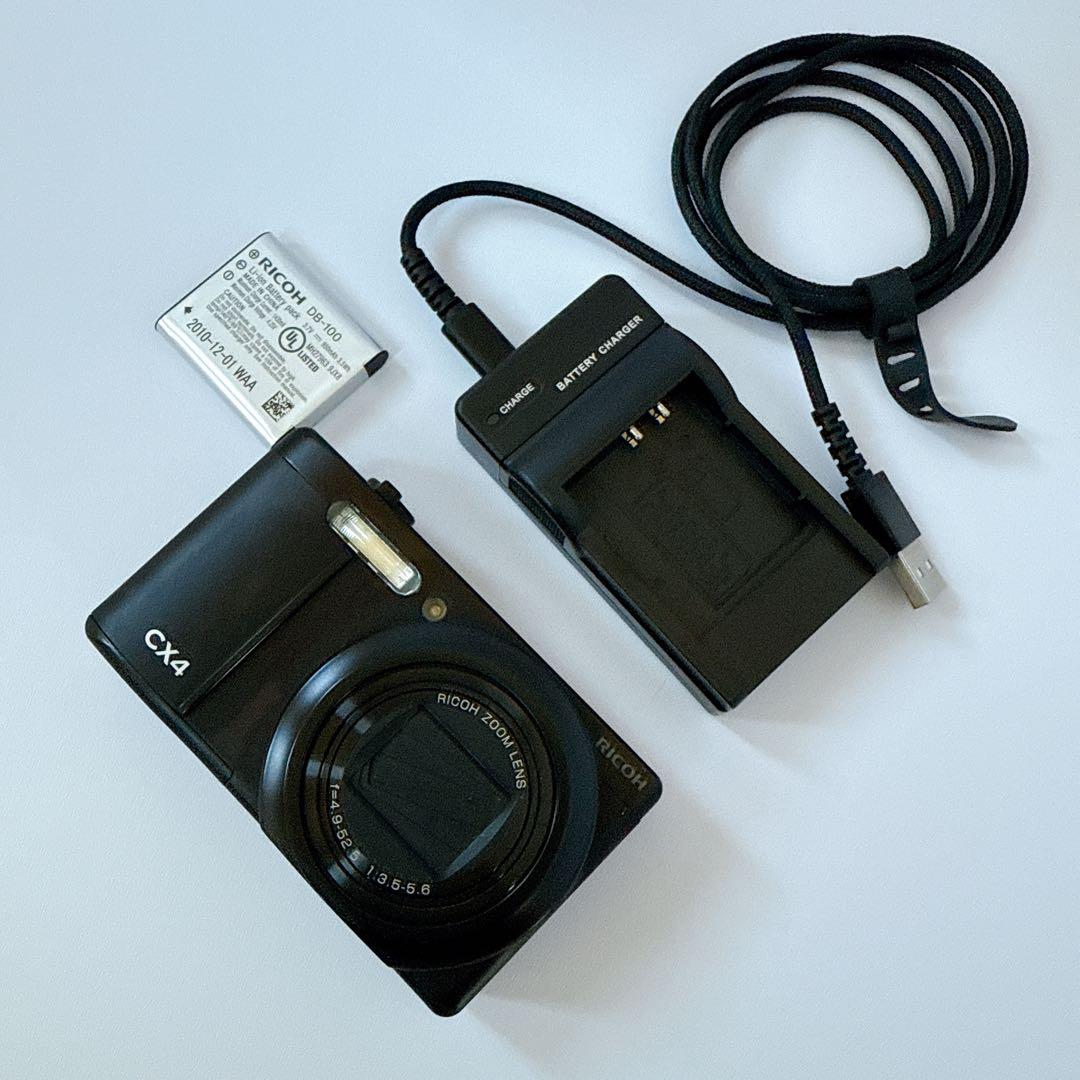 【動作確認済】リコー CX4 ブラック デジタルカメラ オールドデジカメ