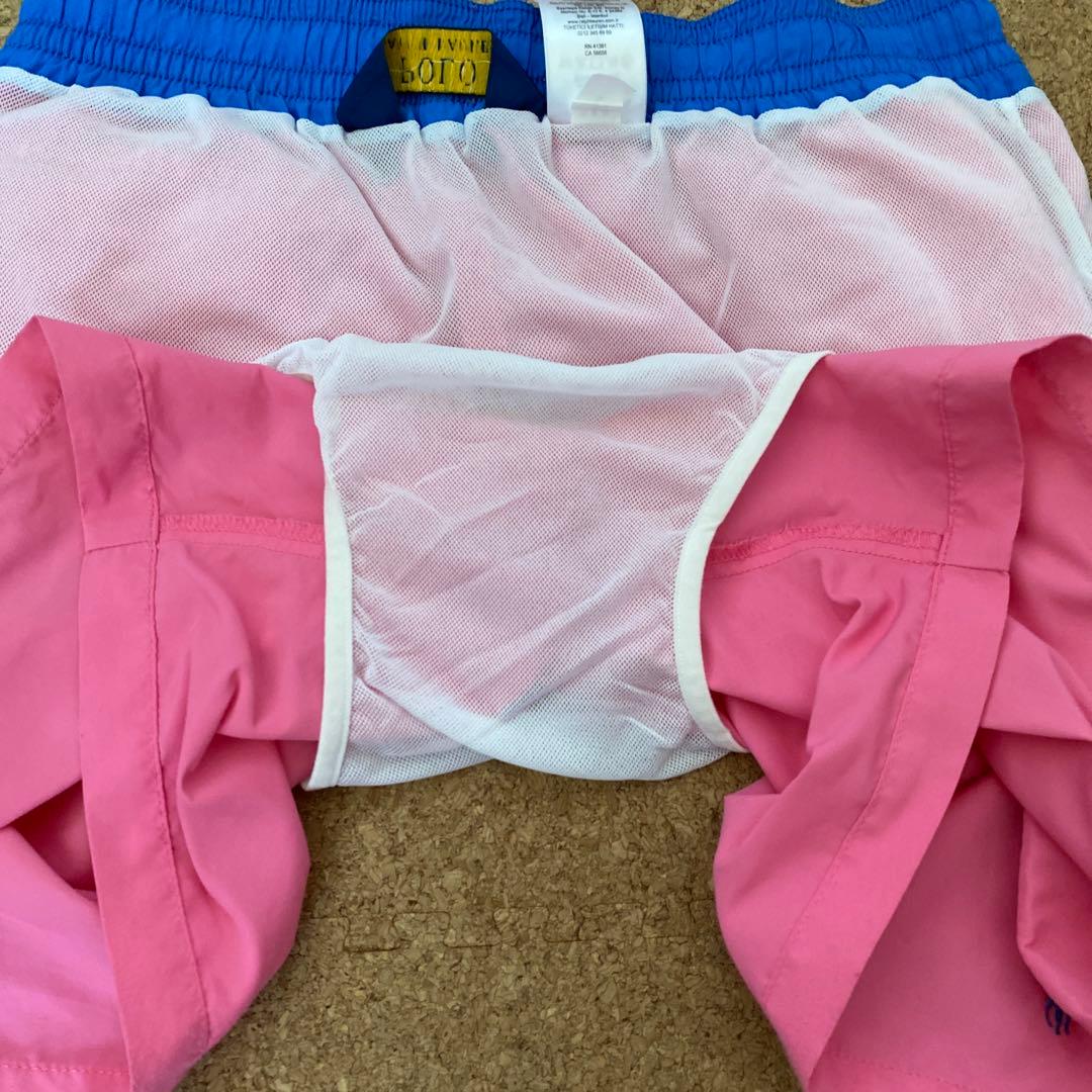 ラルフローレン スイムショーツ　女性着用可ピンク　水着　トラベラーズ　JK