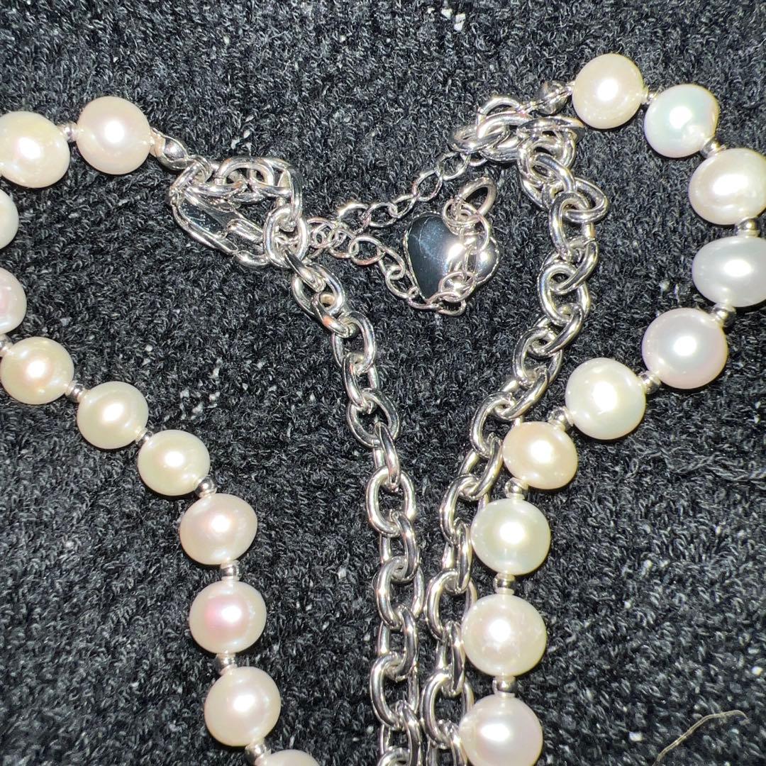 GOD ONLY KNOWS 岩田剛典 パール シルバーネックレス S