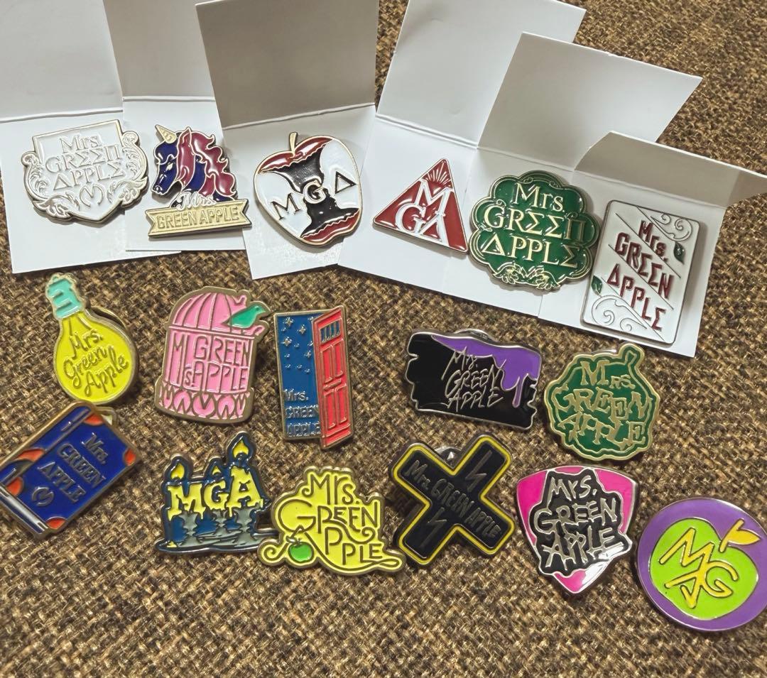 Mrs. GREEN APPLE ピンバッジ ほぼコンプリートセット