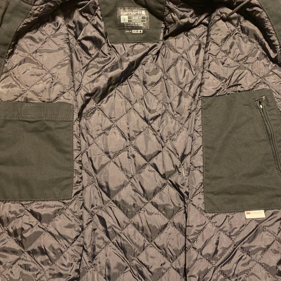 Carhartt ブラック アクティブジャケット