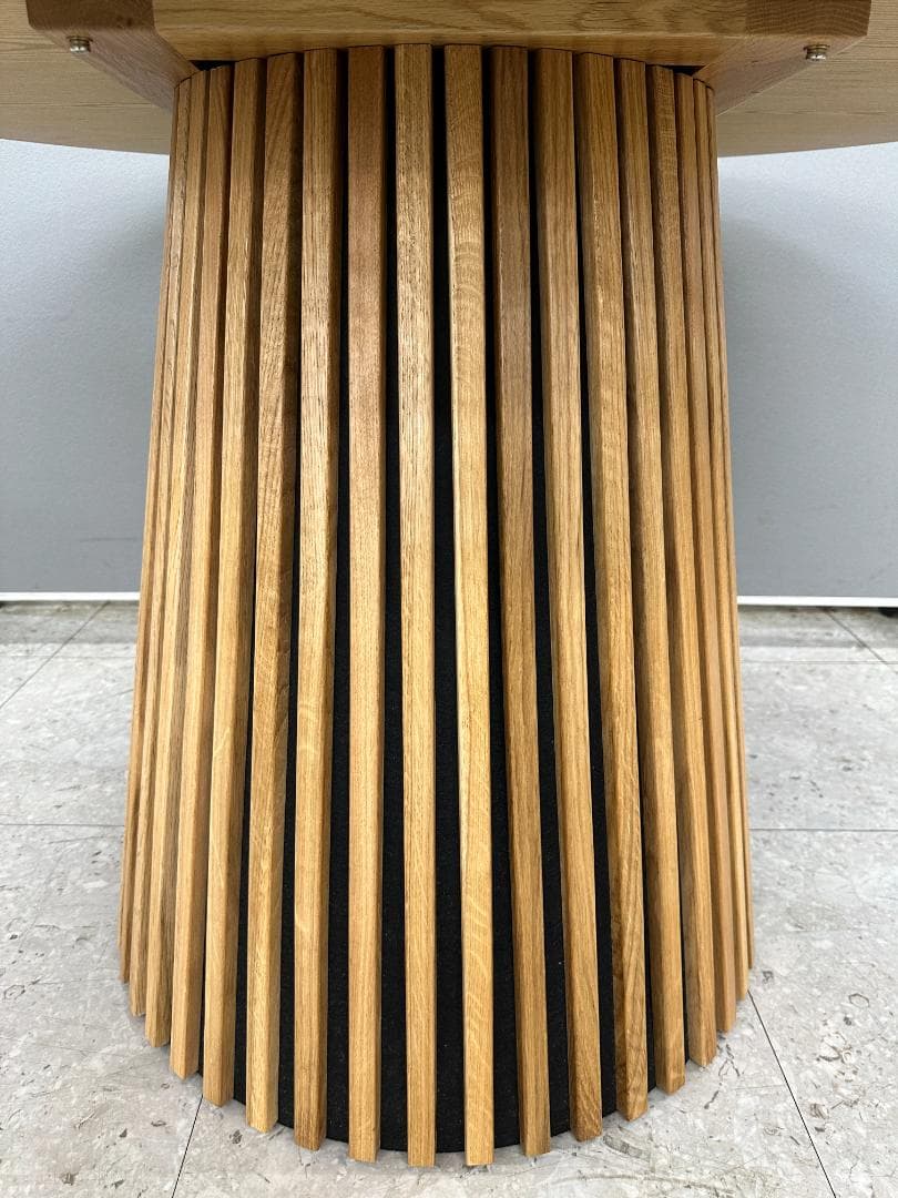 LOWYA　円形ダイニングテーブル　Sakunorb Table120　ブラウン