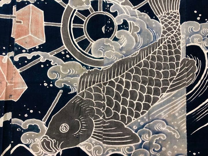 藍染木綿　つつがき　布団布