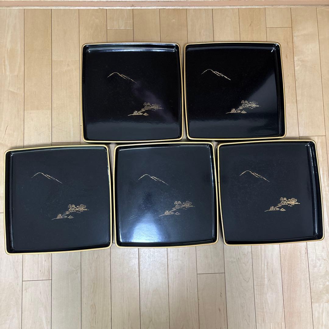懐石盆　御会席膳5枚セット