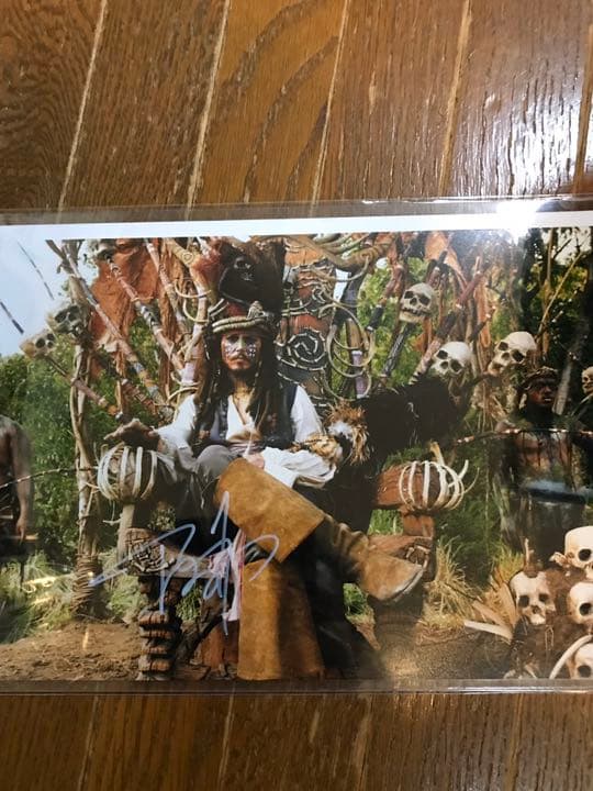 レア！映画　パイレーツ　オブ　カリビアン　ジョニー　デップ　直筆サイン入りフォト