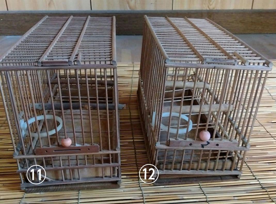 昭和　日本製　鳥かご　メジロ籠　12個セット　高さ17センチ