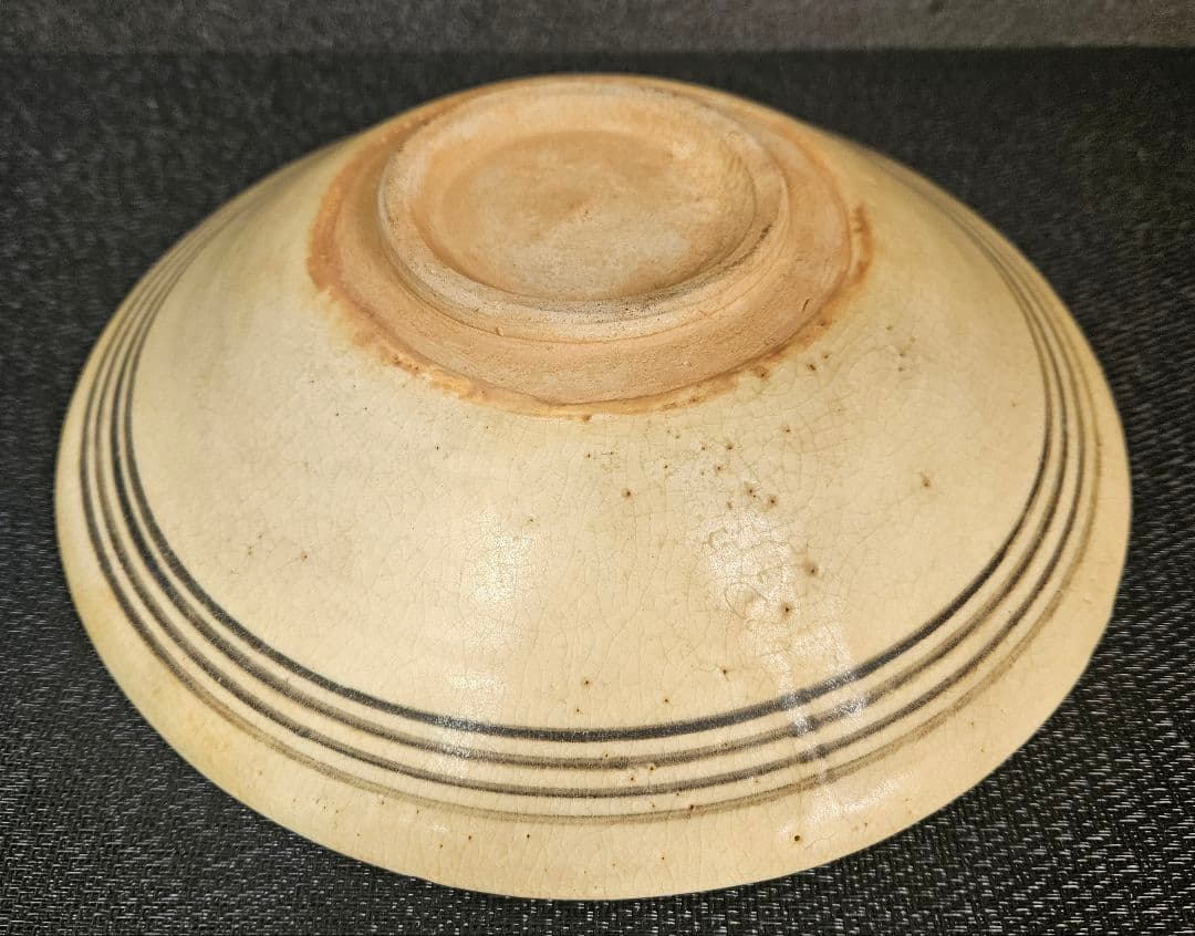 【上作品❗】14世紀頃　東南アジア古陶磁器　タイ古陶　スコタイ　魚文鉢皿　宋胡録