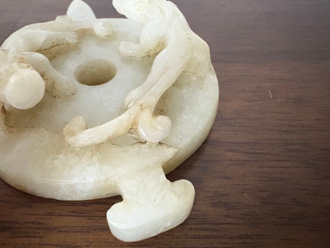 石？玉？の中国的置物　中国美術　10cm 111g