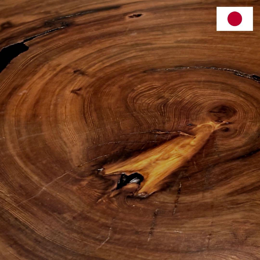 【世界遺産 屋久杉使用】推定100年杉 輪切り座卓 ローテーブルアンティーク家具