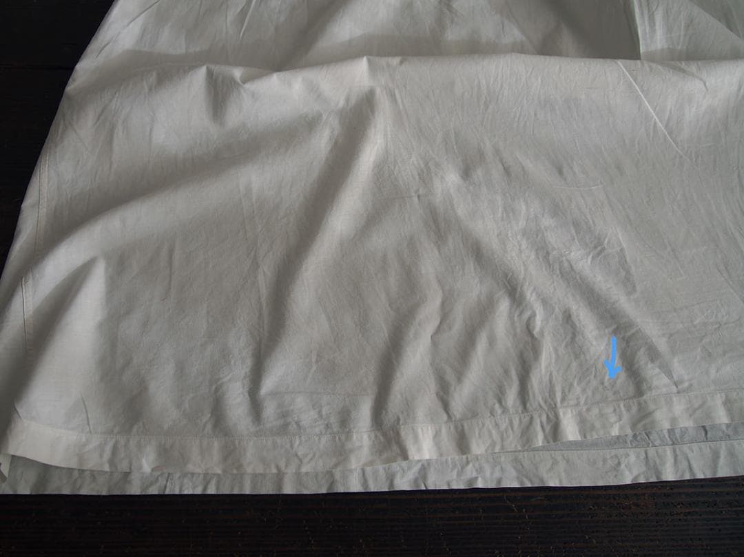 刺繍レースとシェルボタンの部屋着 ナイティ時代衣装 丈111cm /K379