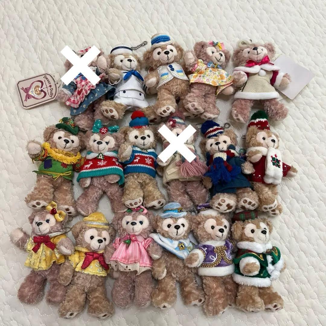 18体　ダッフィーシェリーメイぬいぐるみバッジ