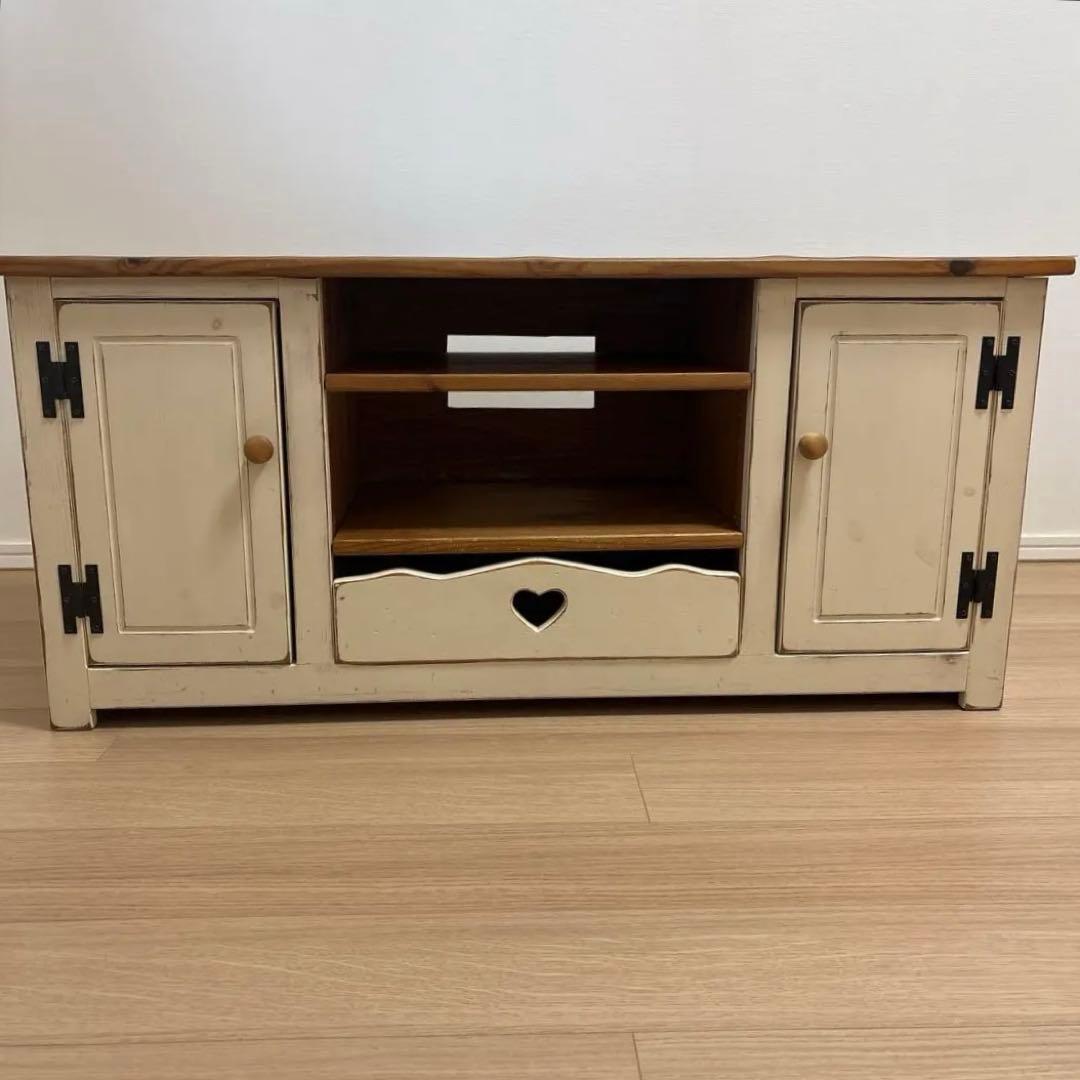 【カントリー家具】パイン材テレビボード(フレンチカントリー)