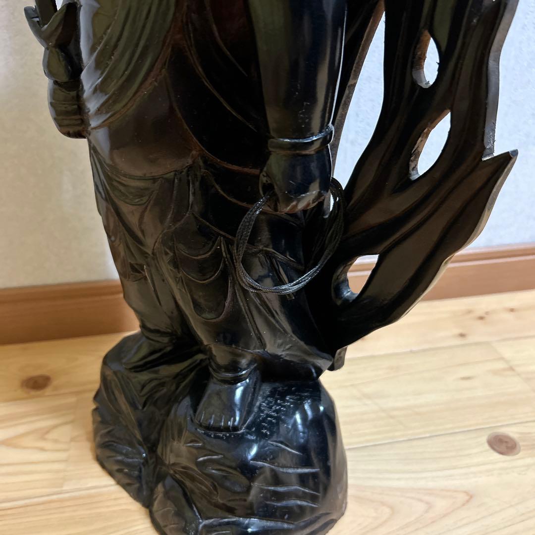 木製　不動明王　仏像　神様　宗教　スピリチュアル 工芸品 古美術 置物 骨董品