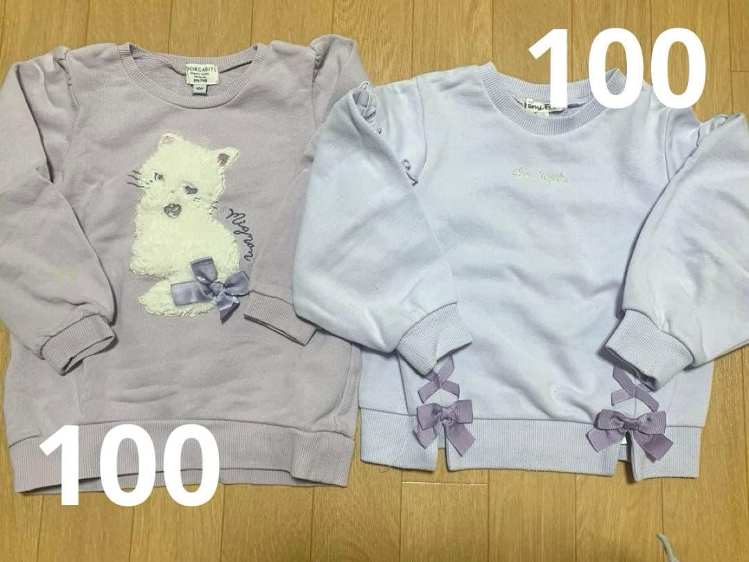 子ども服まとめ売り 100〜110 女の子 トレーナー アウター等　エニィファム