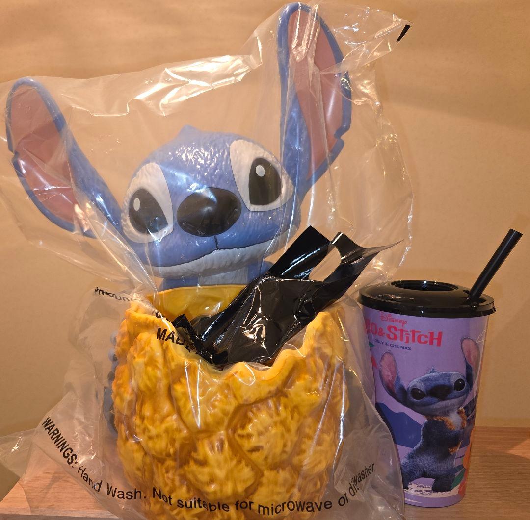 リロ&スティッチ ポップコーンバケット&フィギュア付ドリンク カップ 新品未開封