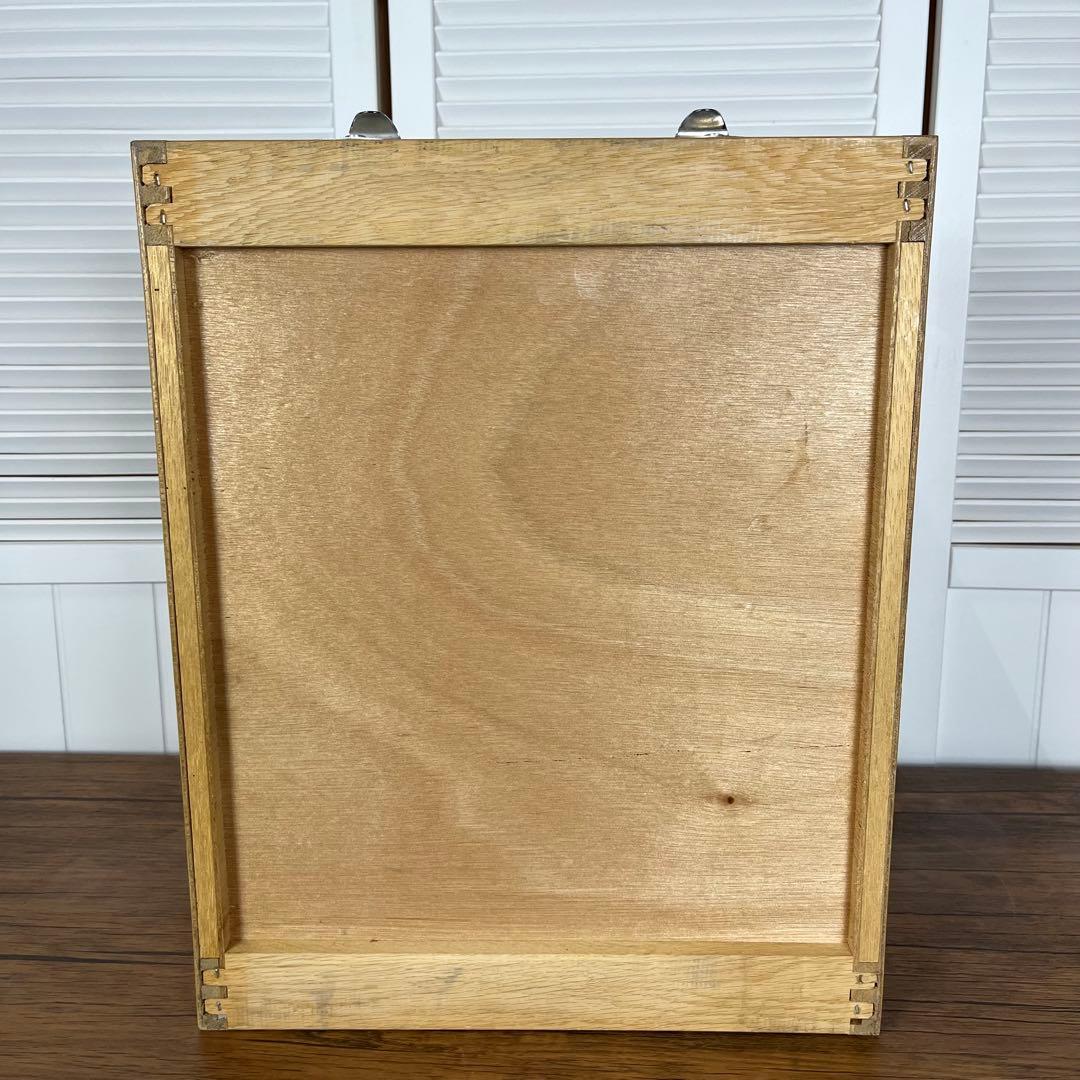 【希少】ヴィンテージ　図書館　カード棚　木製引き出し　ドロワー 4段