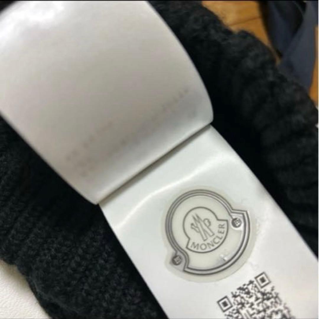 メグMONCLER 黒 ニット帽　　未使用