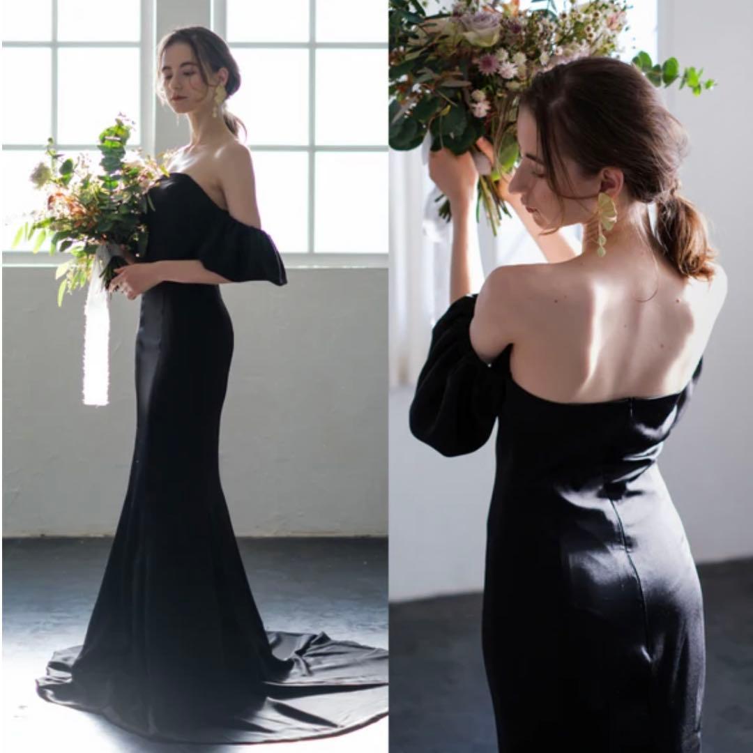 【レイナ】ドレスプロダクション　オフショルダー　ソフトマーメイドドレス