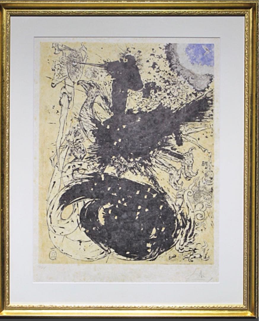 ダリ（Dali） ドンキホーテ（鳥）リトグラフ 直筆サイン エディション有り