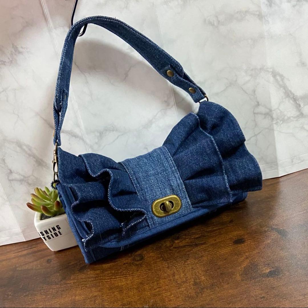 No.15 専用ページ*デニムリメイク【フリル付き長財布＆ボストンバッグ】